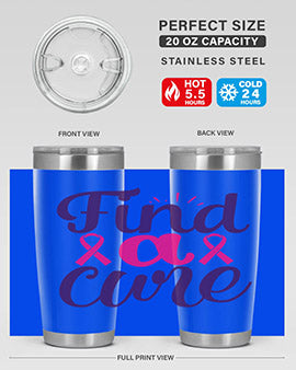 find a cure Style 12#- breast cancer- Tumbler