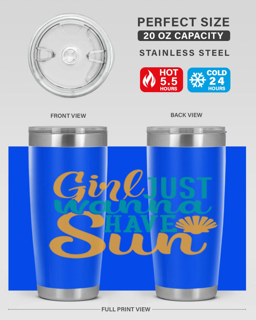 girls just wanna have sun Style 101#- summer- Tumbler