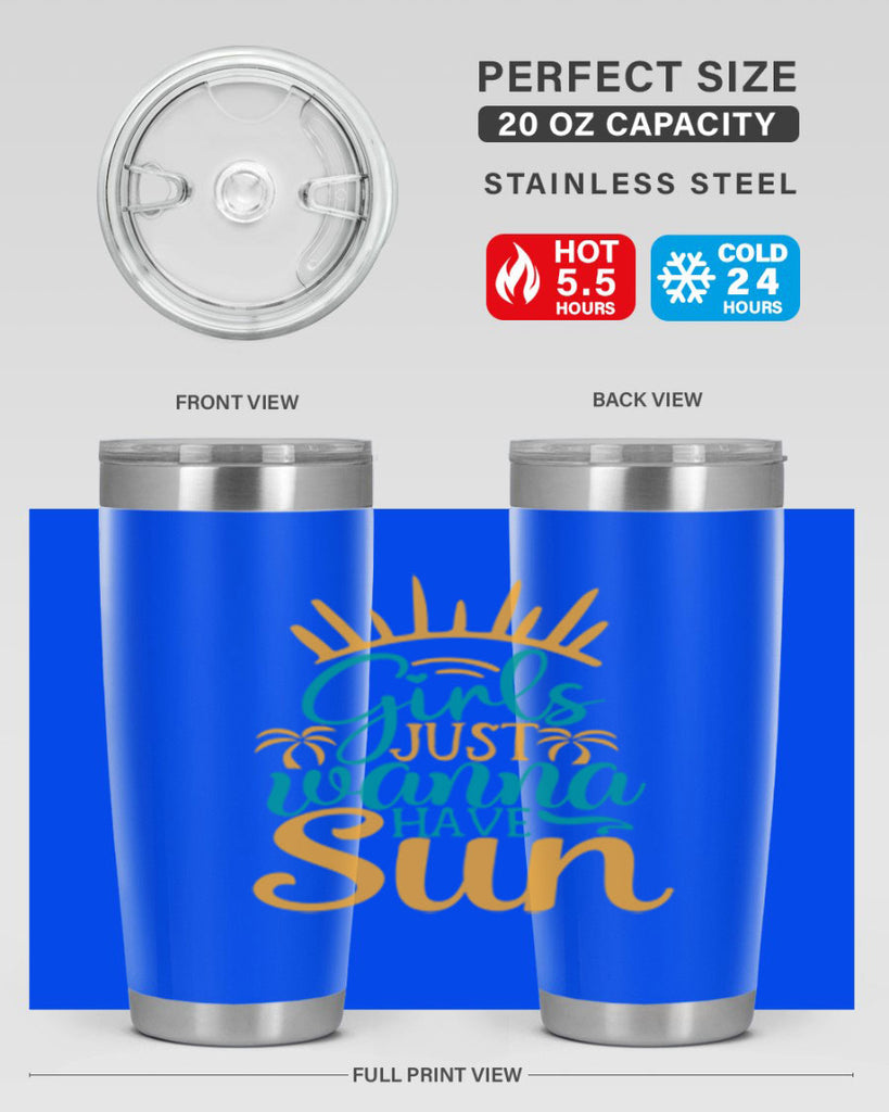 girls just wanna have sun Style 102#- summer- Tumbler
