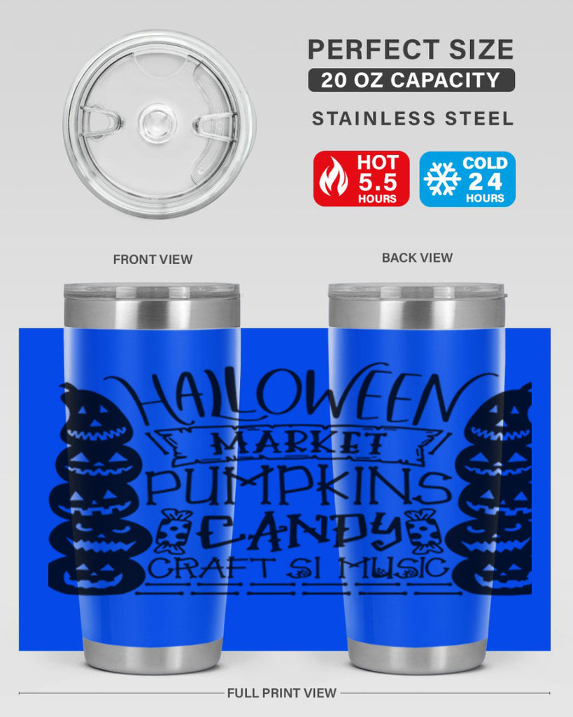 halloween market pumpkins candy 73#- halloween- Tumbler