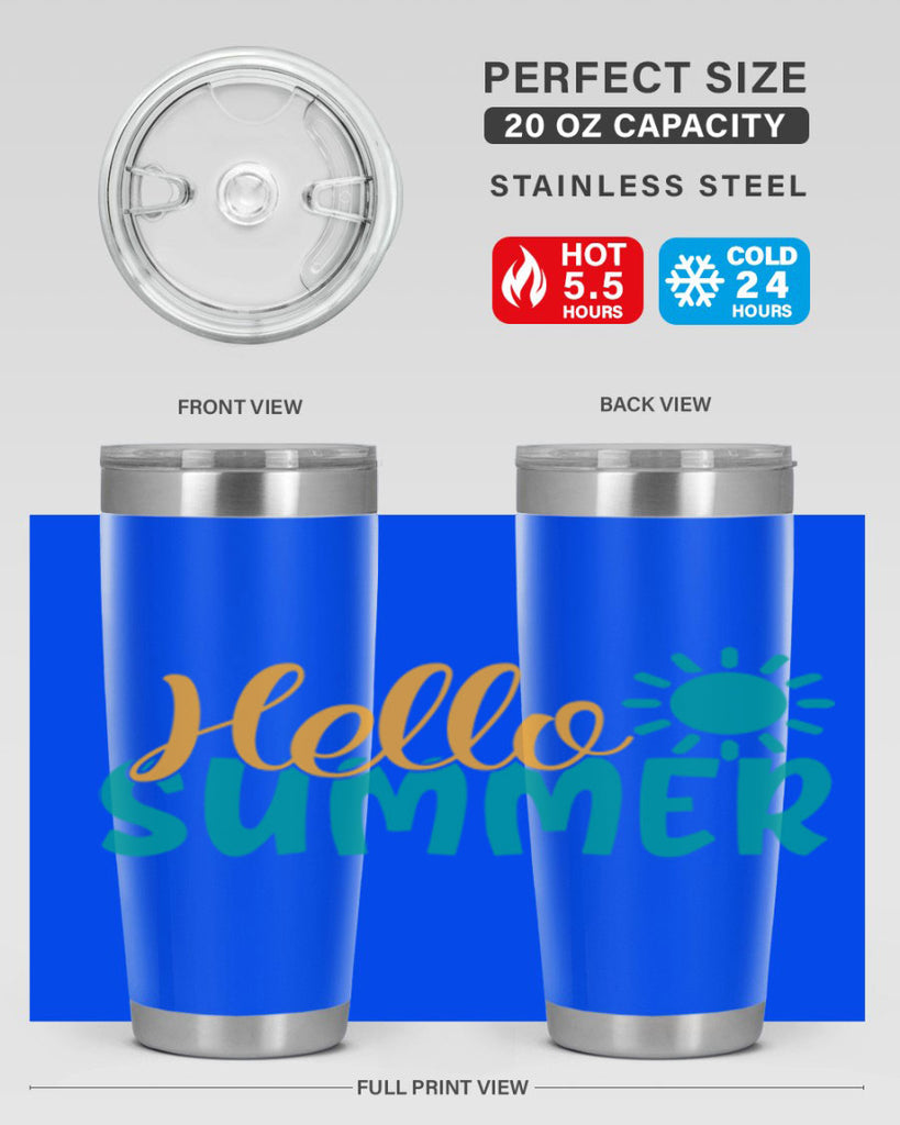 hello summer Style 98#- summer- Tumbler
