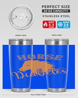 horse diabetes Style 34#- diabetes- Tumbler