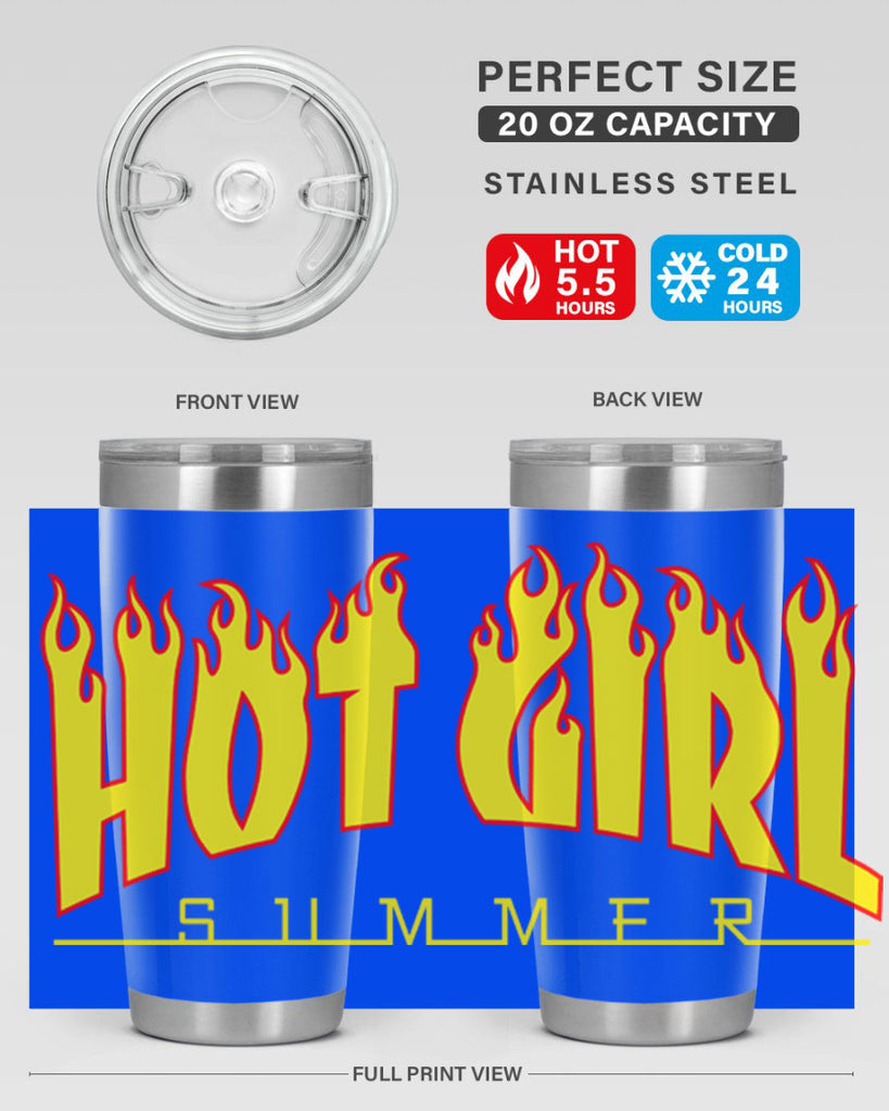 hot girl  summer fire 123#- black words phrases- Cotton Tank