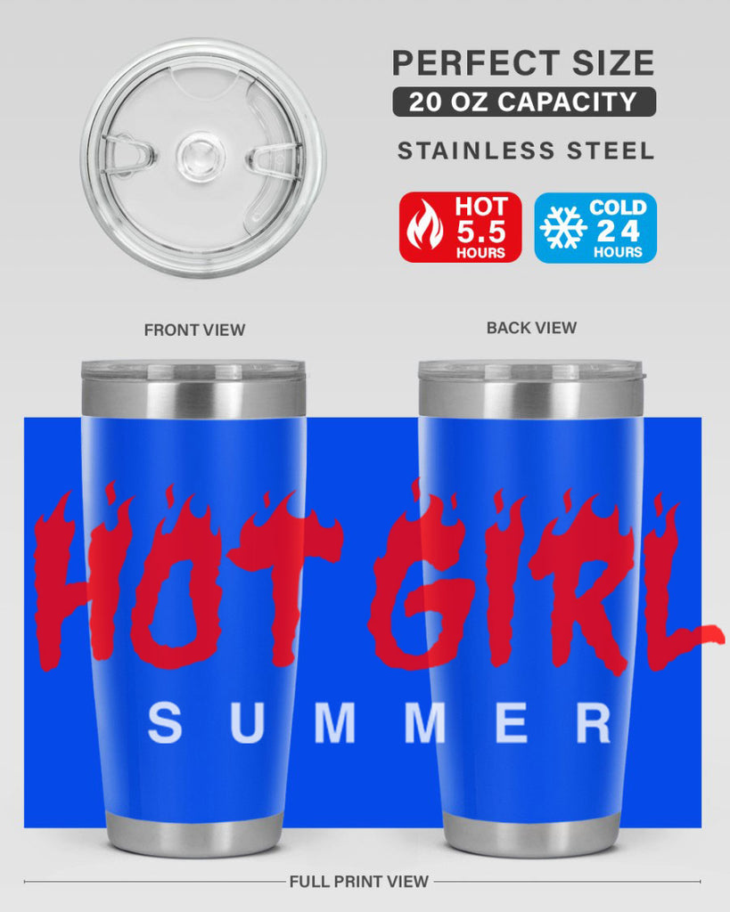hot girl  summer fire 124#- black words phrases- Cotton Tank