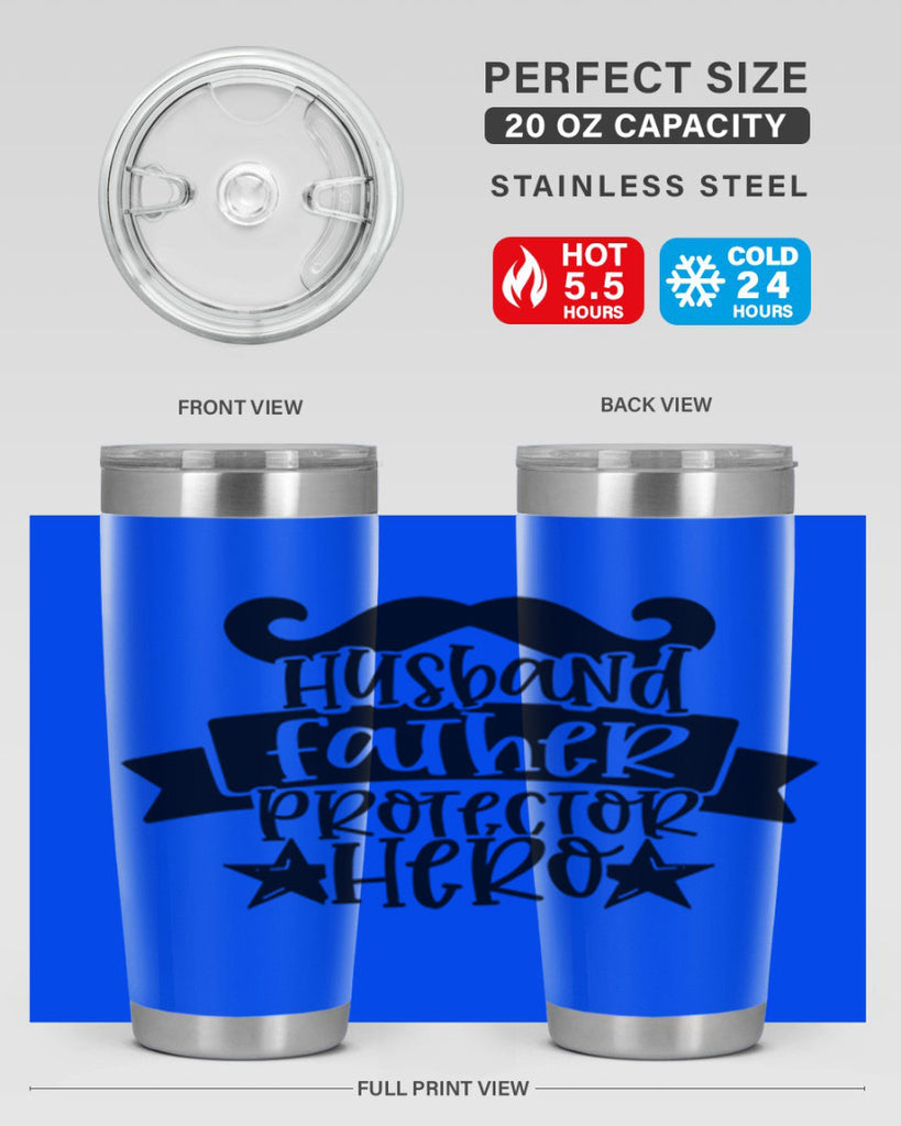 husband father protector hero 46#- fathers day- Tumbler