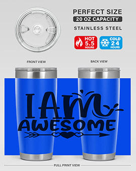 i am awesome Style 19#- autism- Tumbler