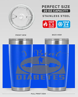 i beat diabetes Style 33#- diabetes- Tumbler
