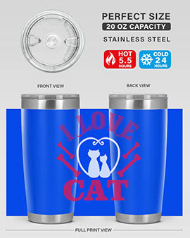 i love cat Style 56#- cat- Tumbler