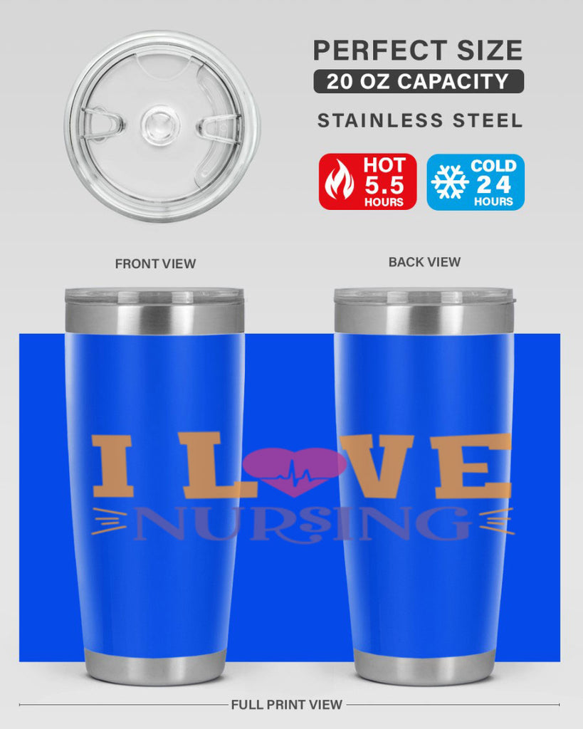 i love nursing Style 379#- nurse- tumbler