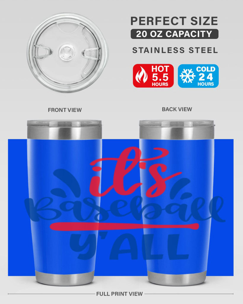 its baseball yall 2068#- baseball- Tumbler