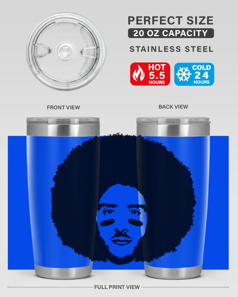 kaepernick 23#- black men - boys- tumbler