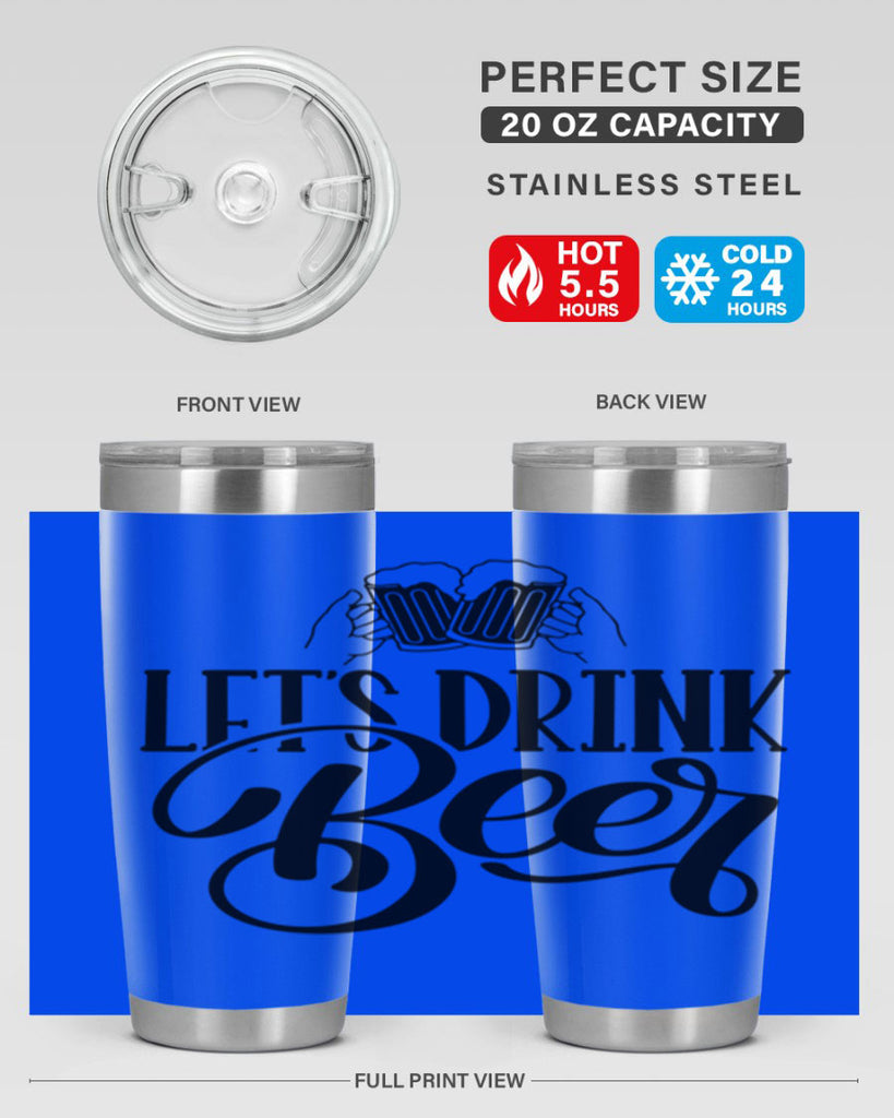lets drink beer 29#- beer- Tumbler