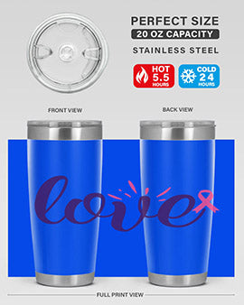 love Style 7#- breast cancer- Tumbler