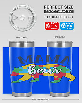 mama bear Style 32#- autism- Tumbler