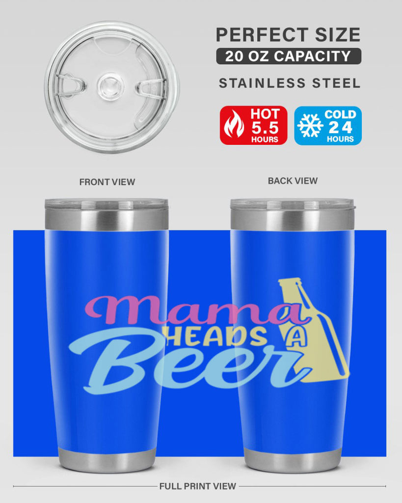 mama heads a beer 124#- beer- Tumbler