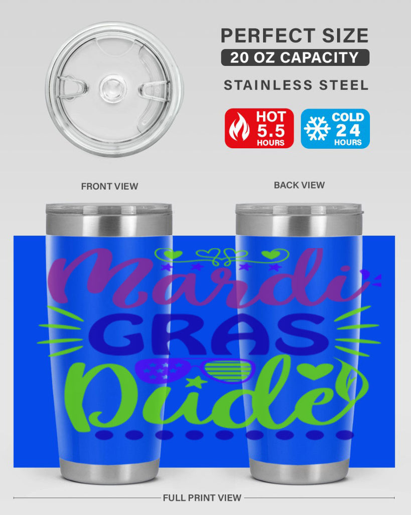 mardi gras dude 9#- mardi gras- Tumbler