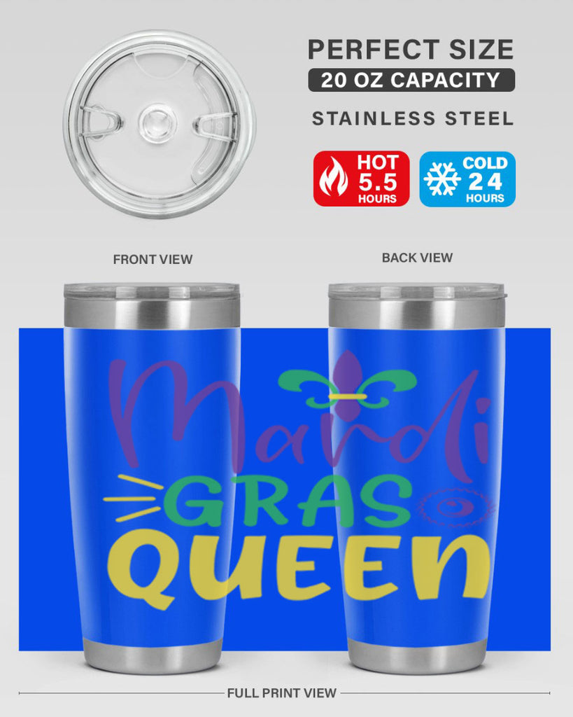 mardi gras queen 79#- mardi gras- Tumbler