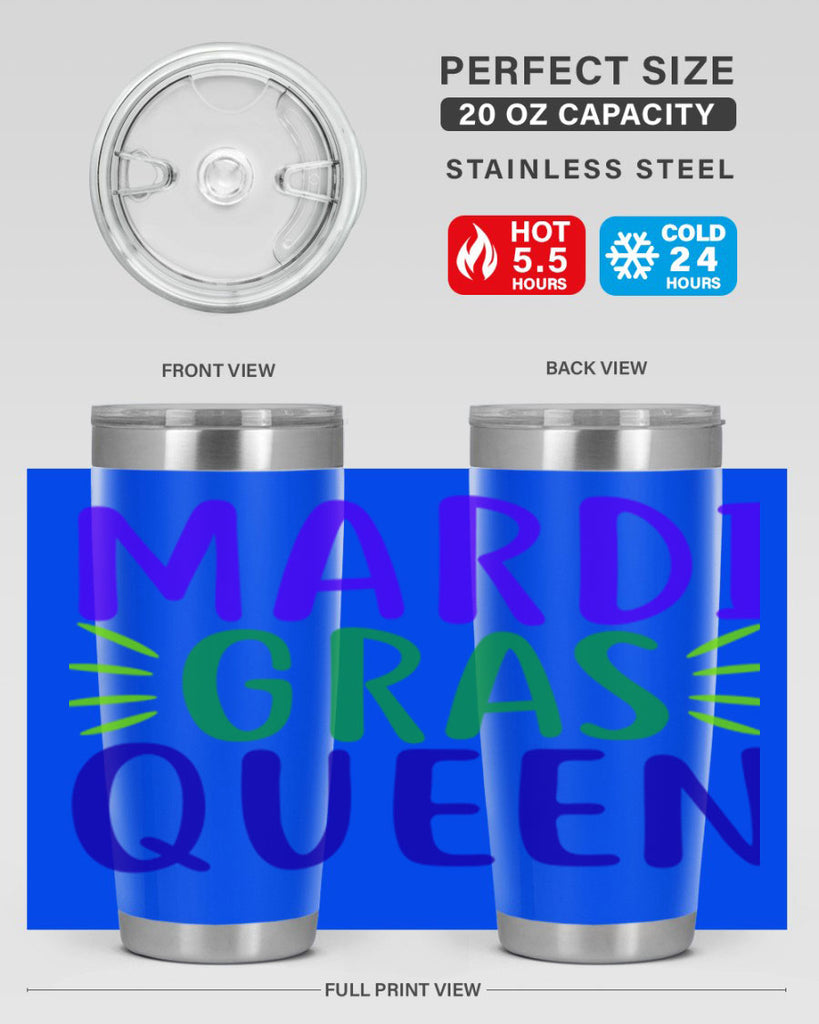 mardi gras queen 7#- mardi gras- Tumbler
