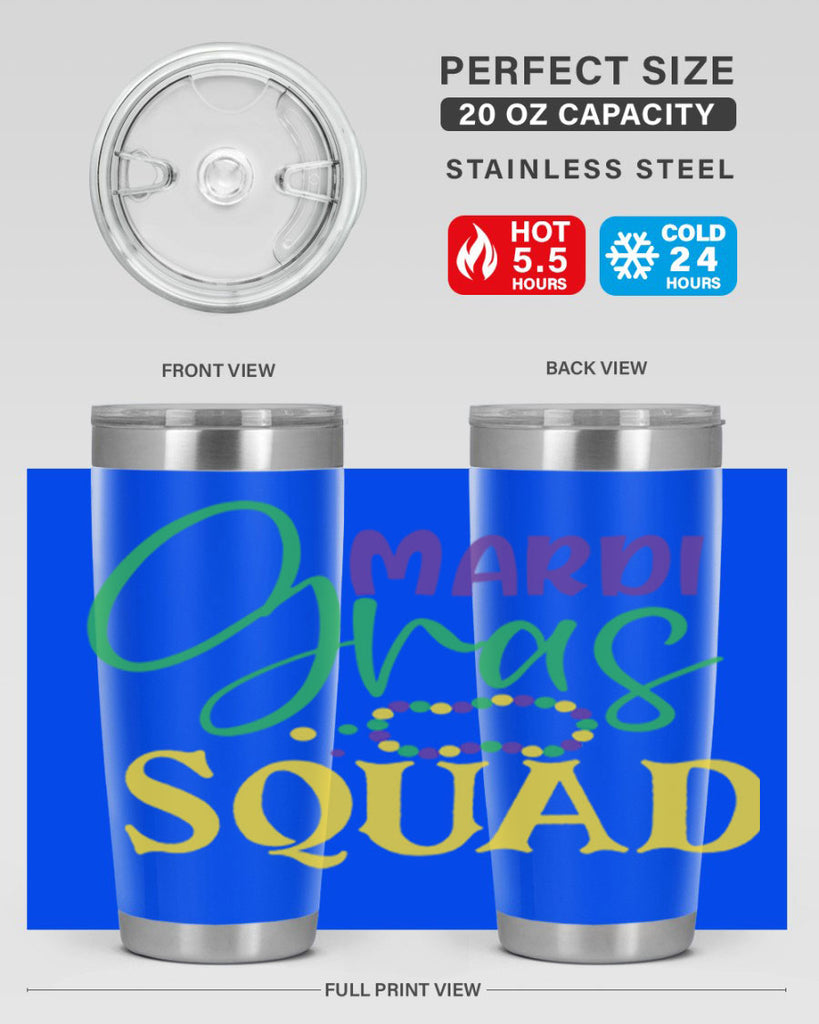 mardi gras squad 78#- mardi gras- Tumbler