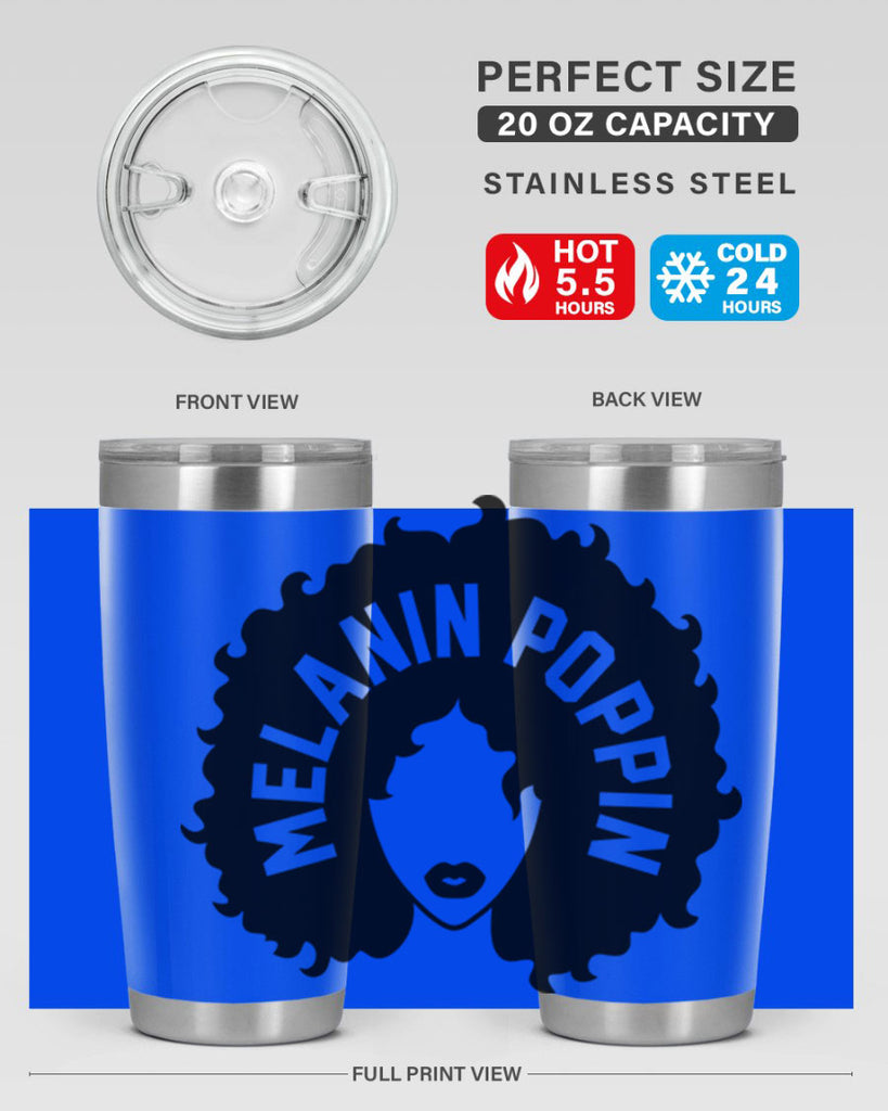 melanin poppin 85#- black words phrases- Cotton Tank