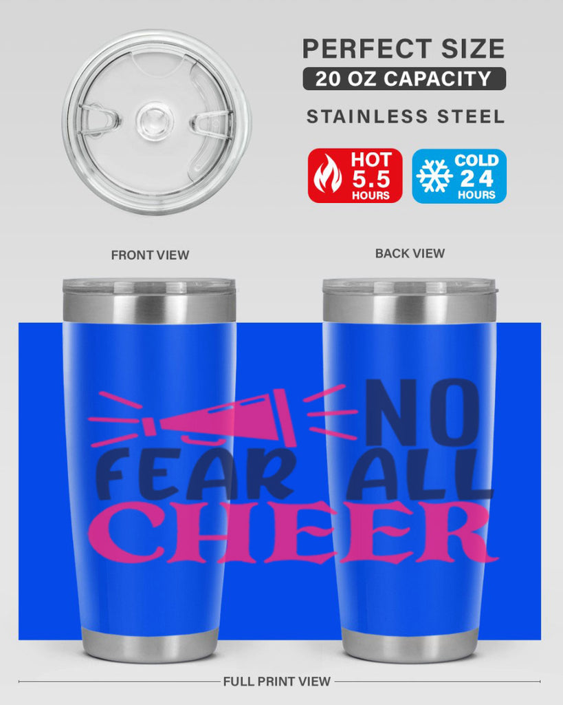 no fear all cheer 1739#- cheer- Tumbler