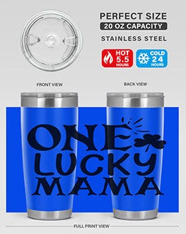 one lucky mama Style 34#- autism- Tumbler