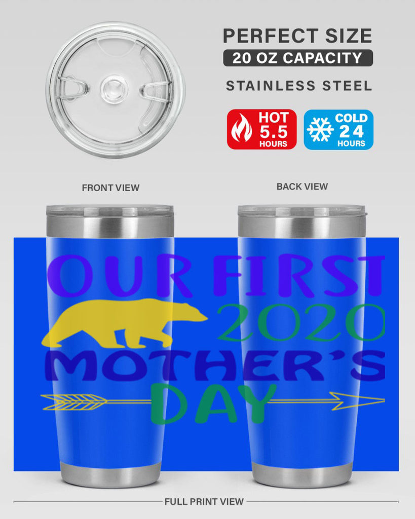 our first mothers day 4#- mardi gras- Tumbler