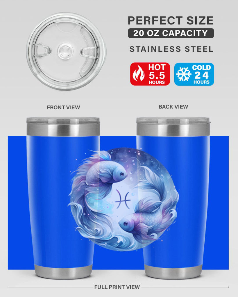 pisces 349#- zodiac- Tumbler