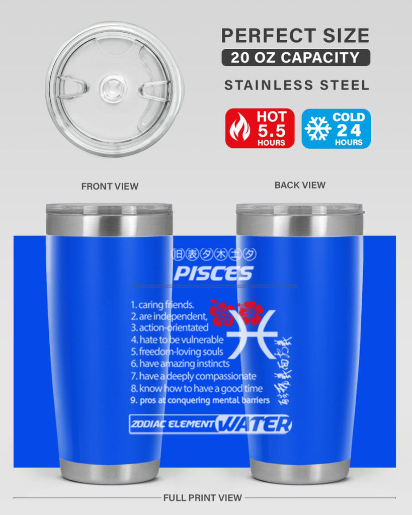 pisces 356#- zodiac- Tumbler