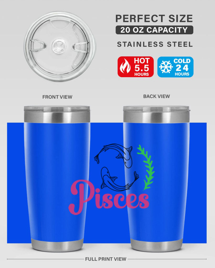 pisces 372#- zodiac- Tumbler