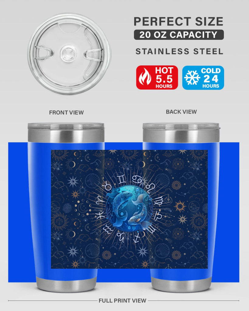 pisces Straight 366#- zodiac- Tumbler