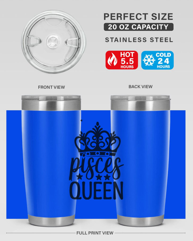 pisces queen 376#- zodiac- Tumbler