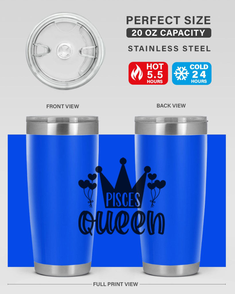 pisces queen 377#- zodiac- Tumbler