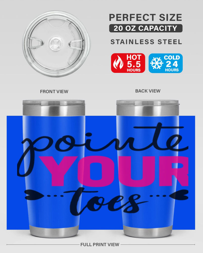 pointe your toes 71#- ballet- Tumbler