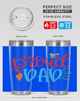 proud dad Style 36#- autism- Tumbler