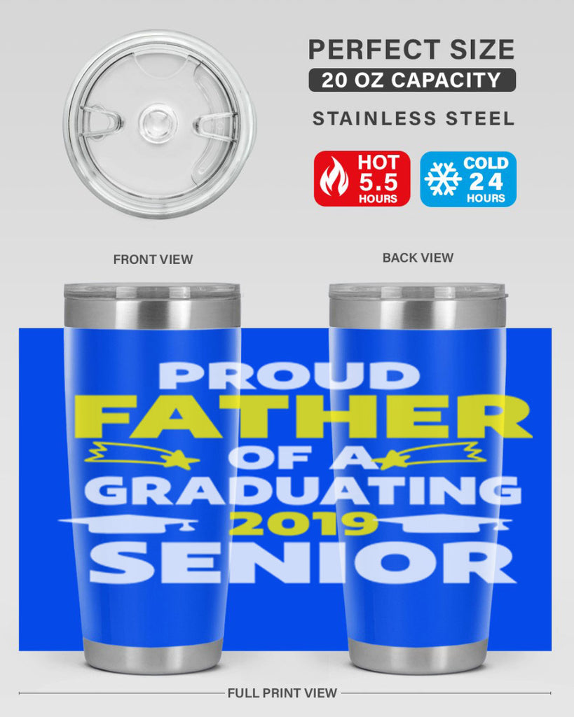 proud father of a graduating 264#- fathers day- Tumbler