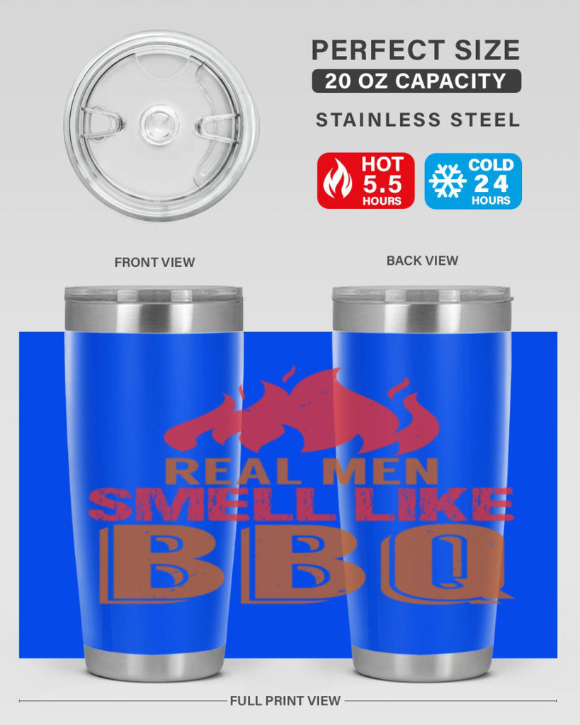 real men smell like bbq 16#- bbq- Tumbler