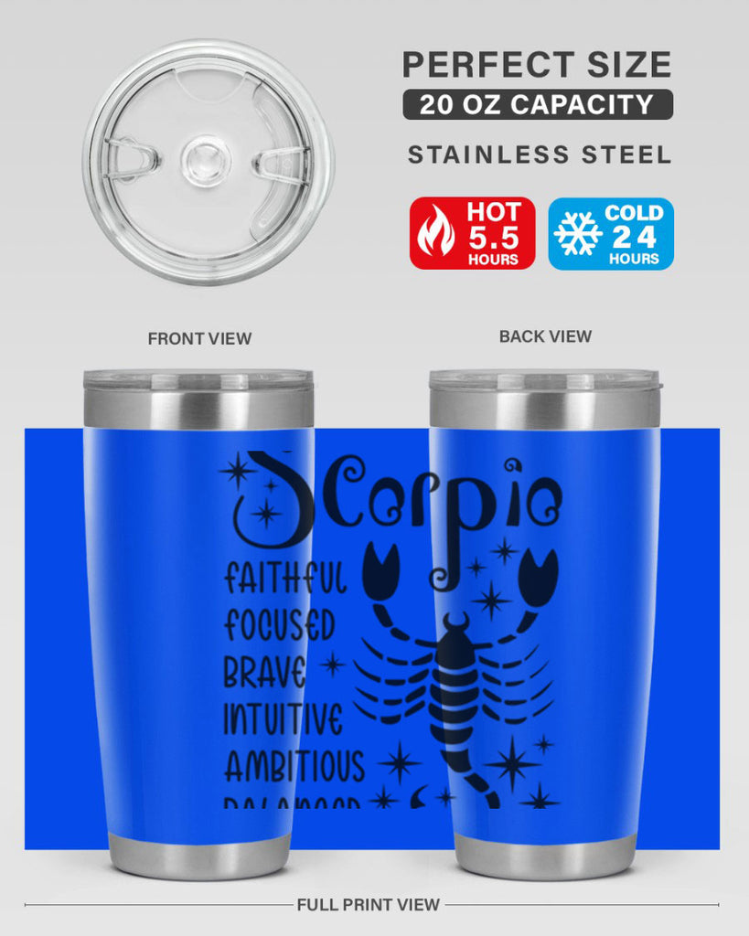 scorpio 431#- zodiac- Tumbler