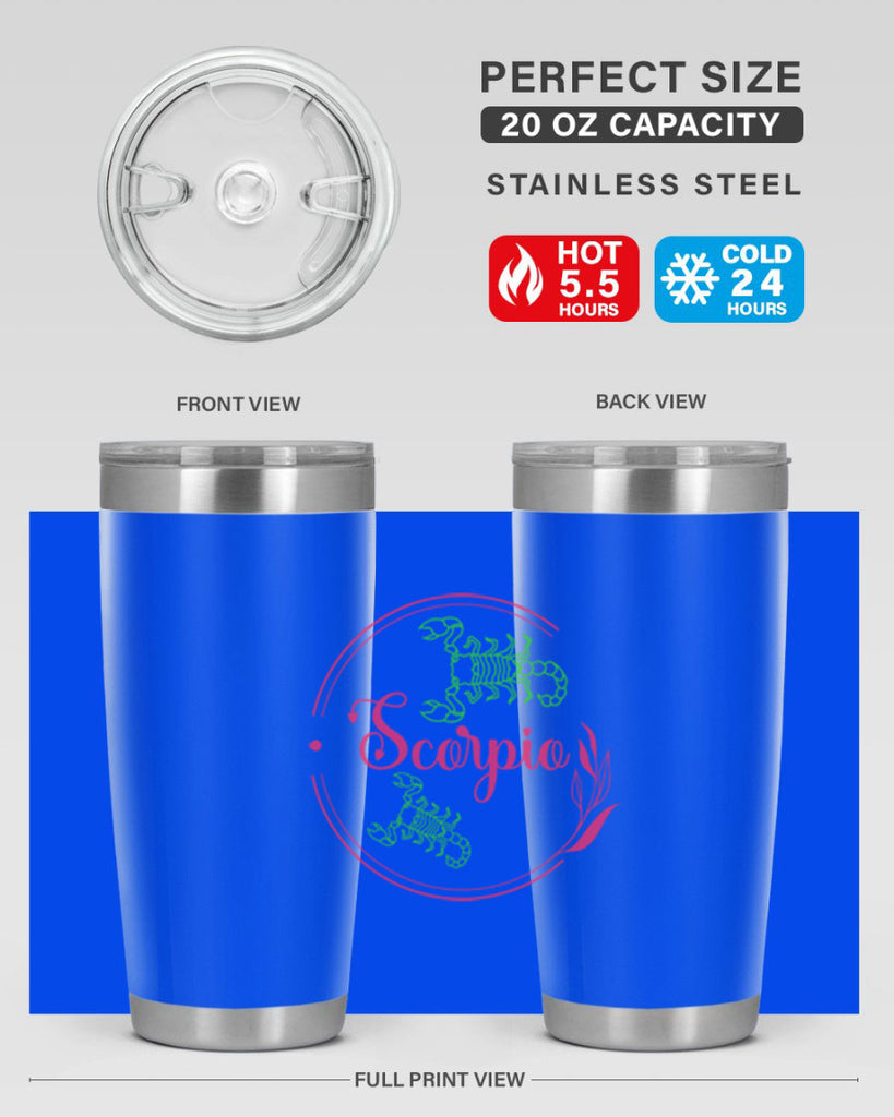 scorpio 437#- zodiac- Tumbler