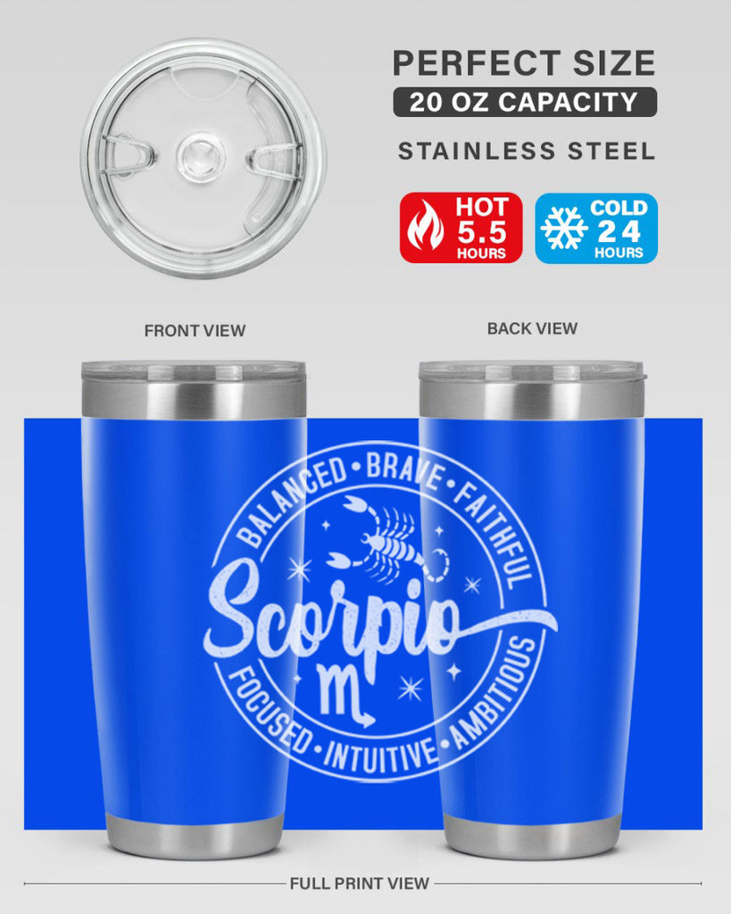 scorpio 439#- zodiac- Tumbler