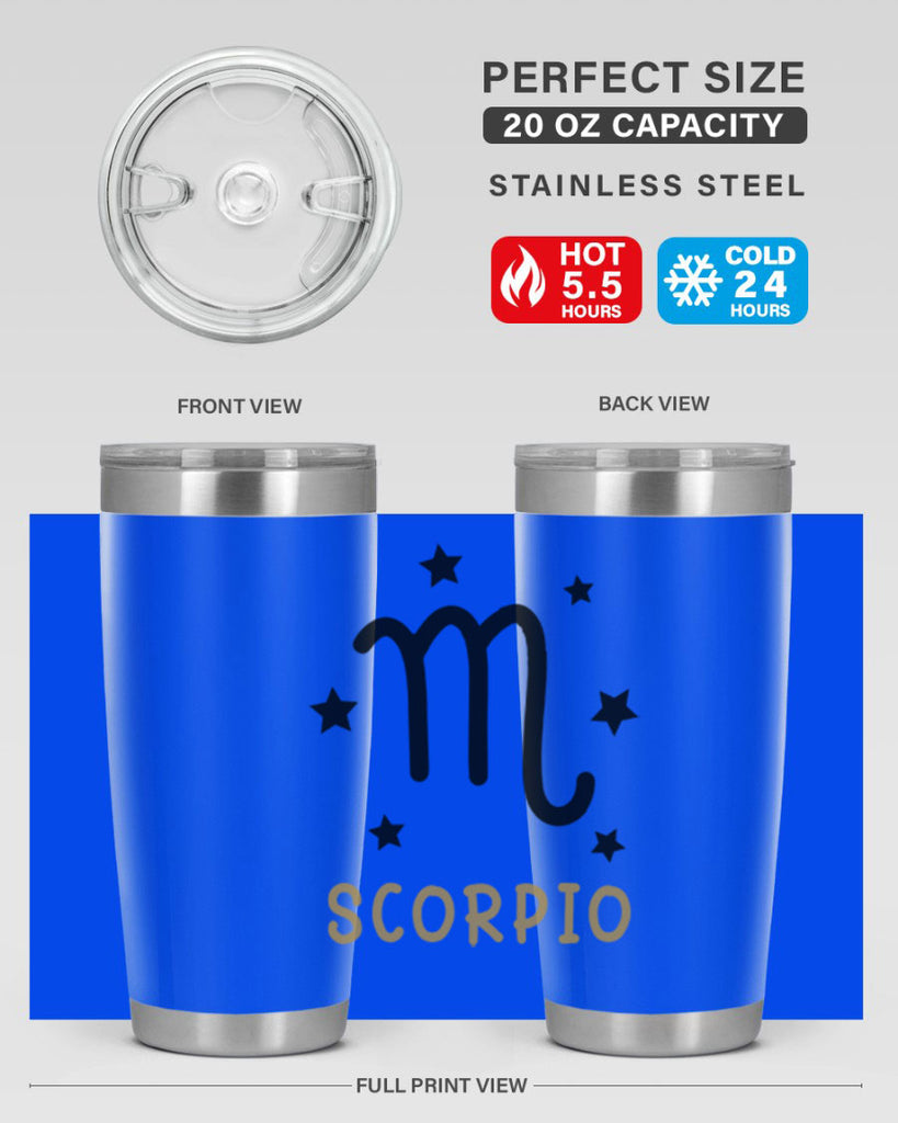 scorpio 455#- zodiac- Tumbler