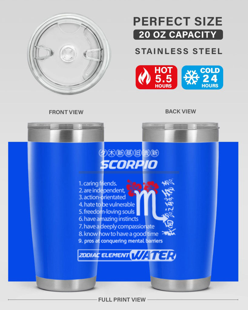 scorpio 456#- zodiac- Tumbler
