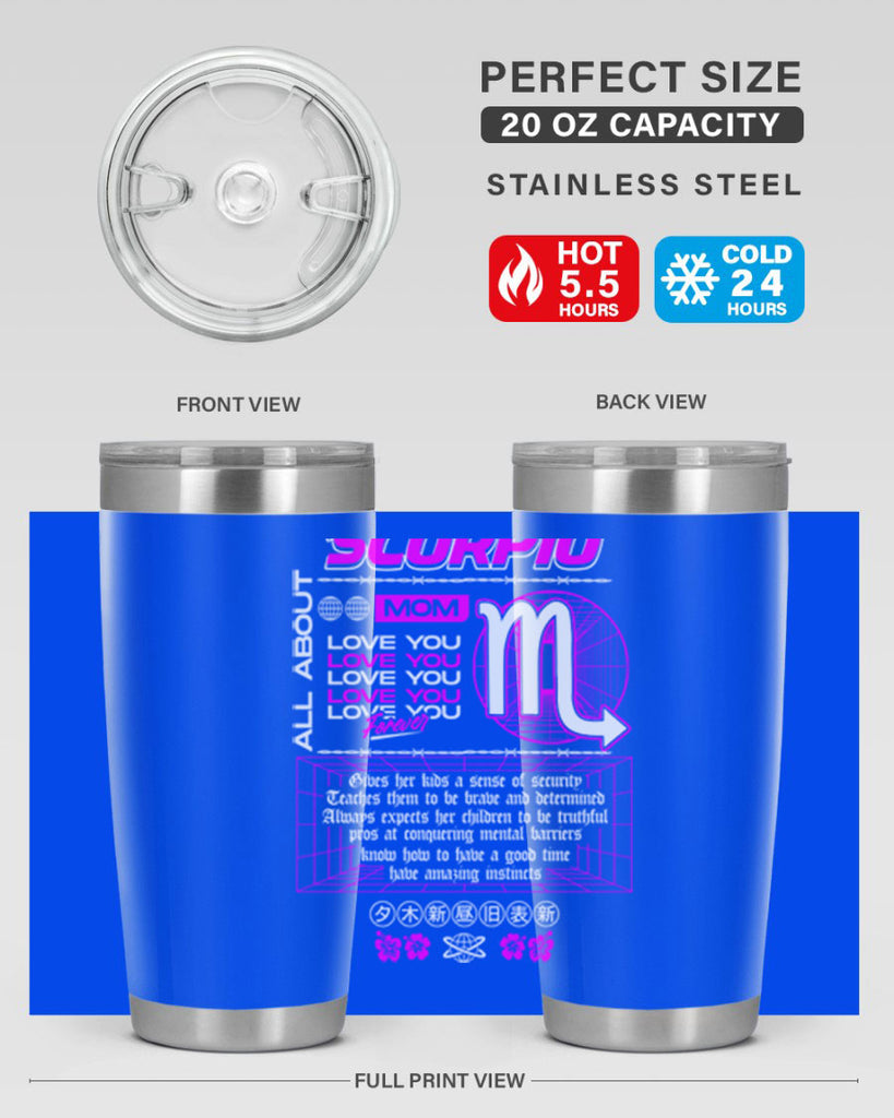 scorpio 457#- zodiac- Tumbler