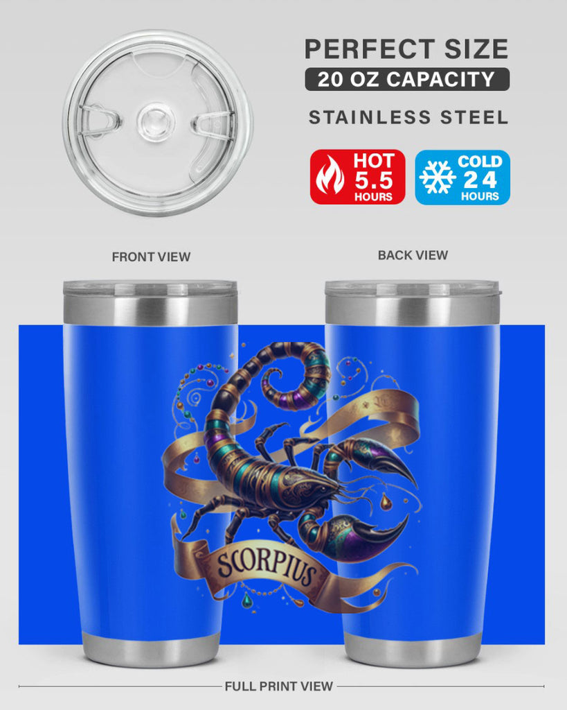 scorpio 459#- zodiac- Tumbler