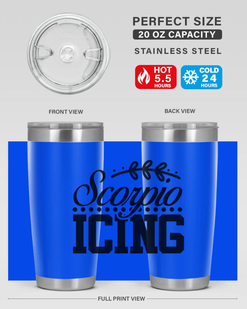 scorpio icing 442#- zodiac- Tumbler