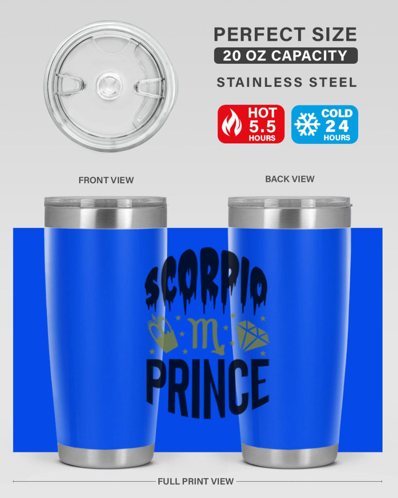 scorpio prince 445#- zodiac- Tumbler