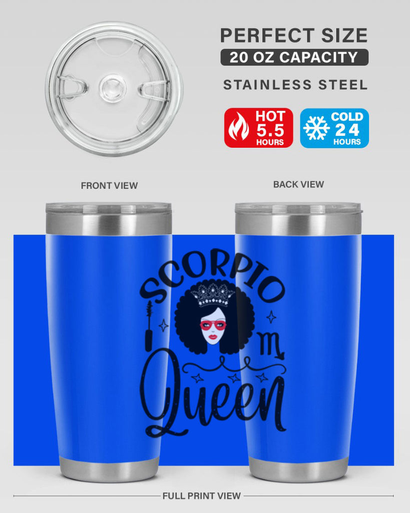scorpio queen 448#- zodiac- Tumbler