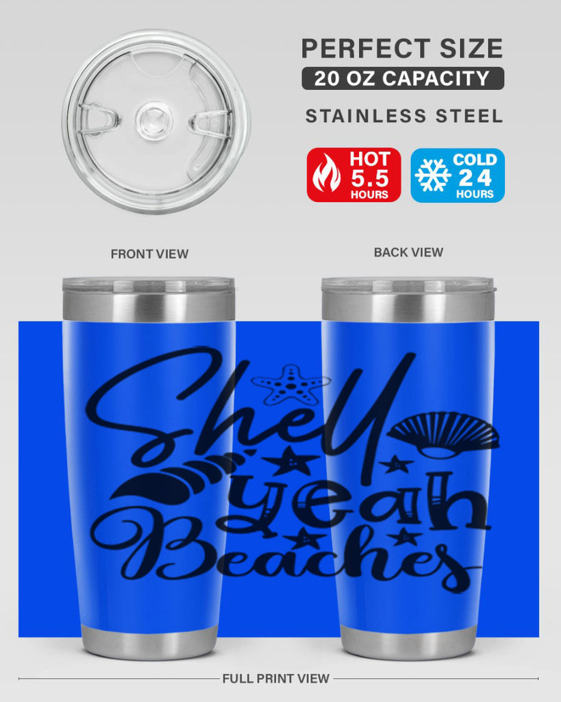 shell yeah beaches Style 75#- summer- Tumbler
