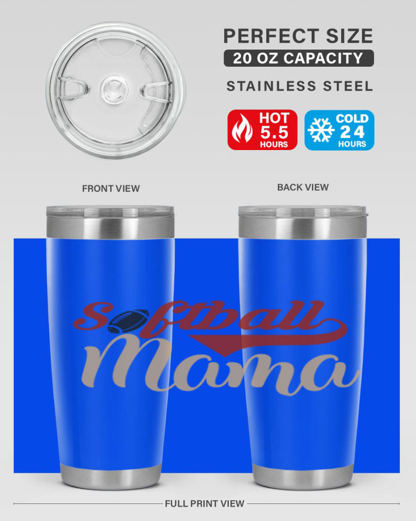 softball mama 2275#- softball- Tumbler
