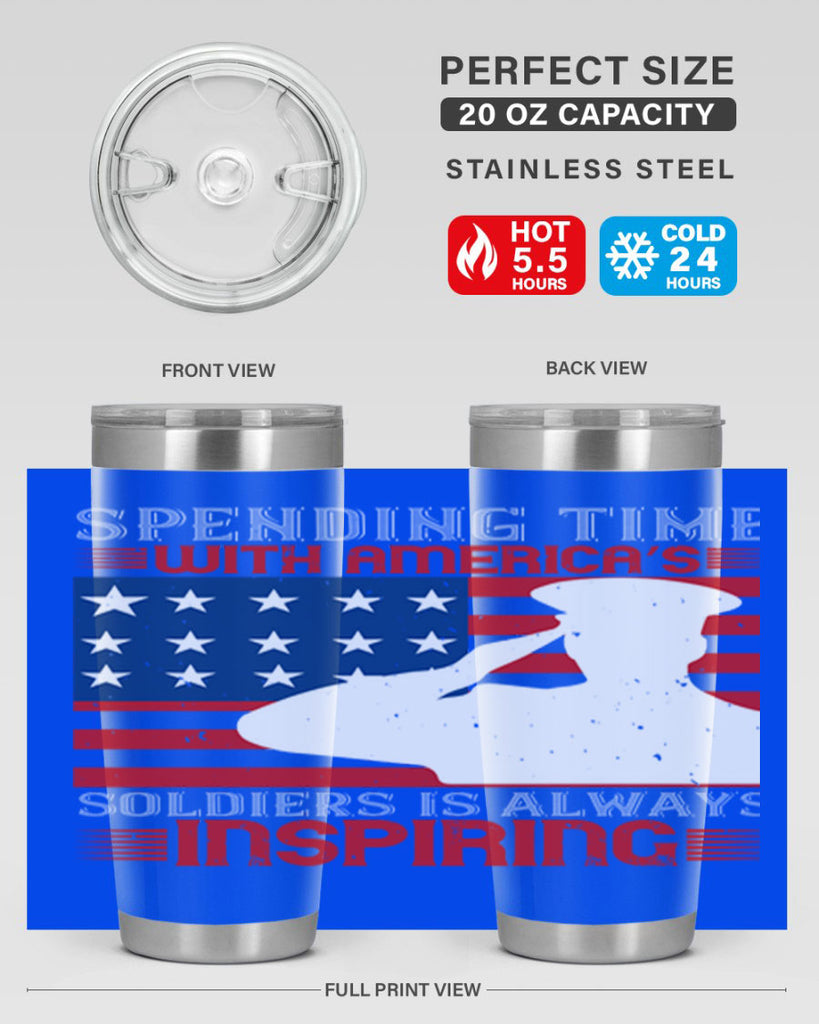 spending time with americas 90#- Veterns Day- Tumbler